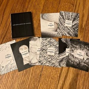 Rare and new, Chanel set of 8 cards, describes Coco Chanel’s influence and use